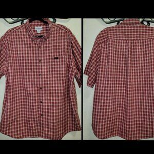 Carhartt Men's Loose Fit Midweight Button-Down Short Sleeve Work Shirt XL